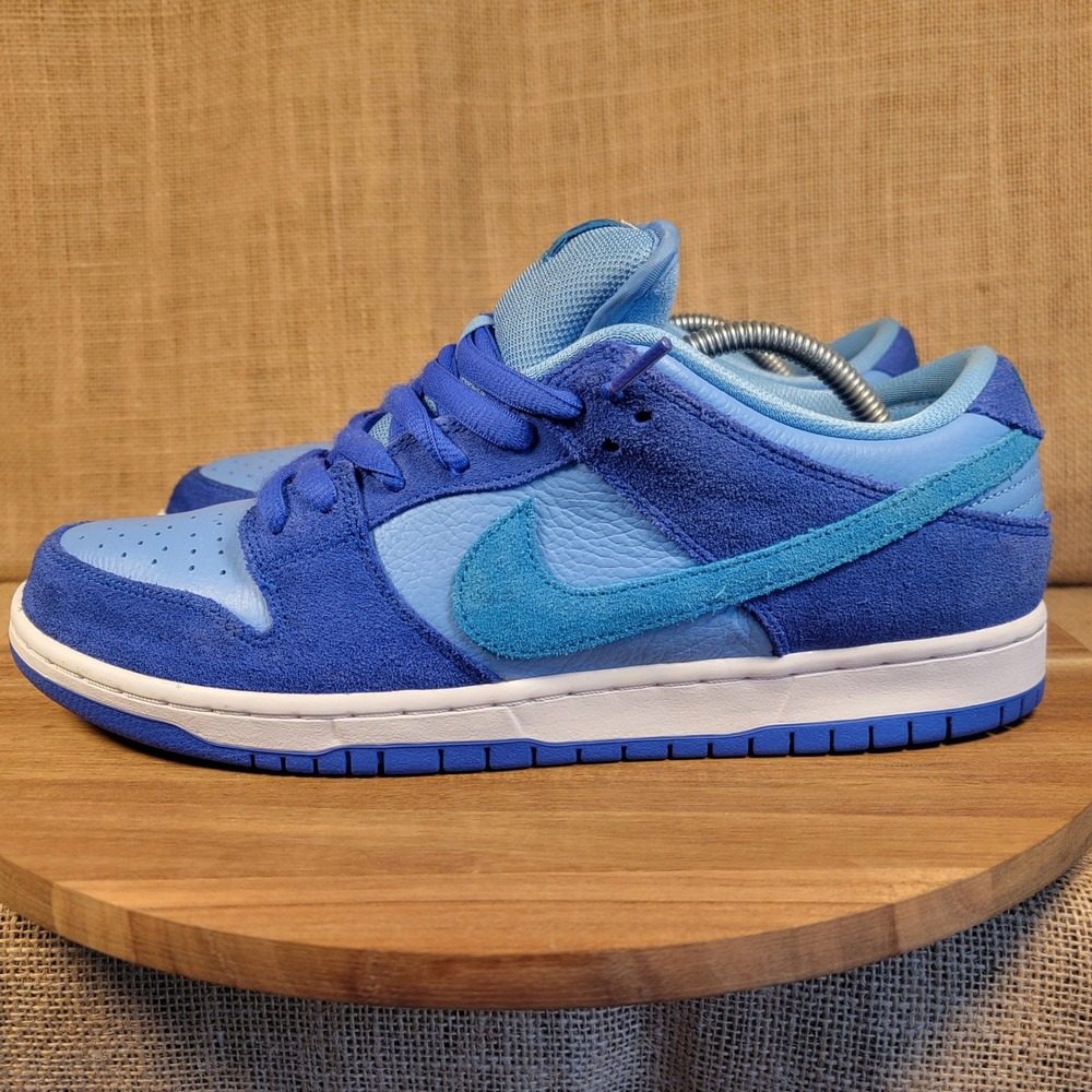 Nike SB Dunk Low Pro Sneakers Racer Laser Blue Skate Shoes Men's 10.5 with Box - Picture 4 of 13